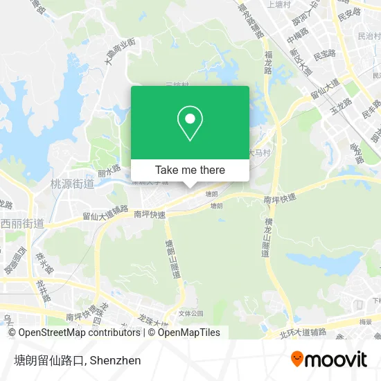 塘朗留仙路口 map