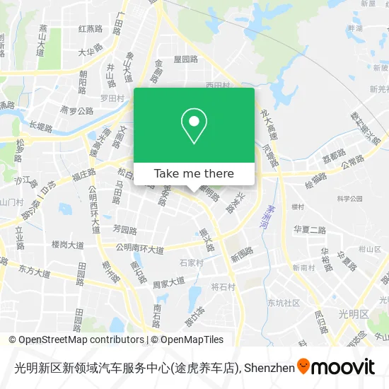 光明新区新领域汽车服务中心(途虎养车店) map