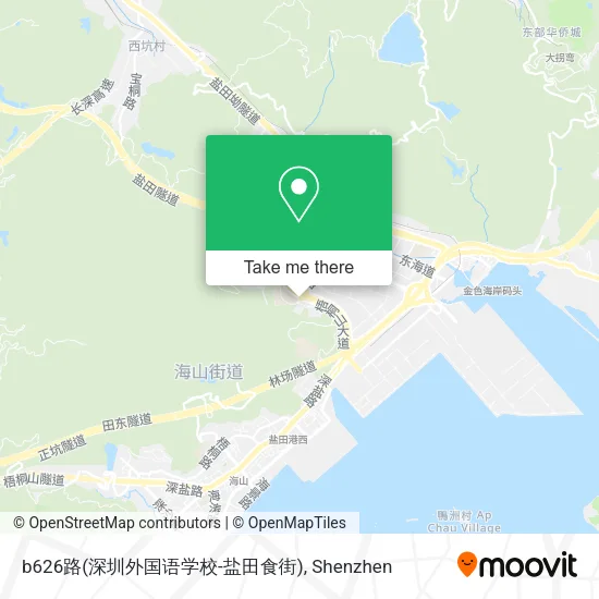 b626路(深圳外国语学校-盐田食街) map