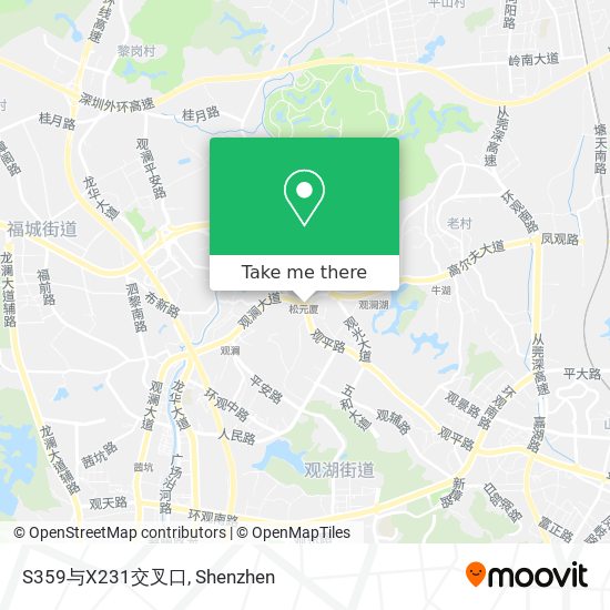 S359与X231交叉口 map