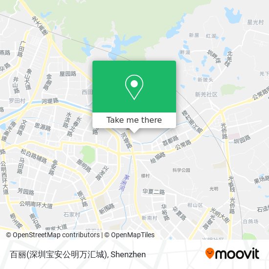 百丽(深圳宝安公明万汇城) map