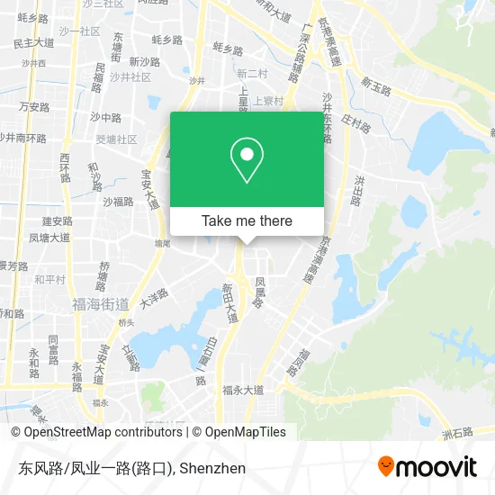 东风路/凤业一路(路口) map