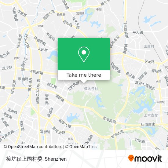 樟坑径上围村委 map