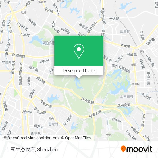 上围生态农庄 map