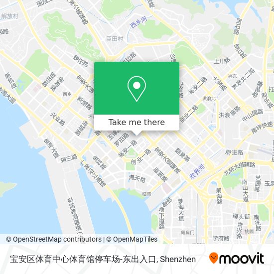 宝安区体育中心体育馆停车场-东出入口 map