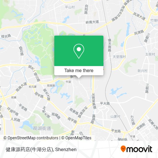 健康源药店(牛湖分店) map