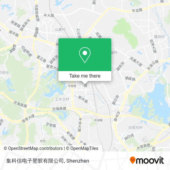 集科信电子塑胶有限公司 map