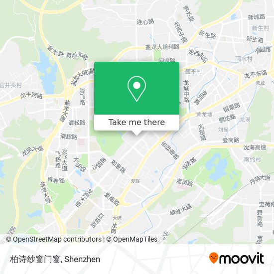 柏诗纱窗门窗 map