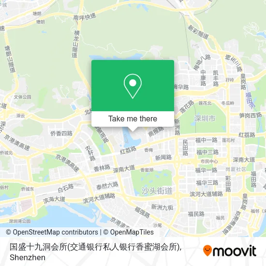 国盛十九洞会所(交通银行私人银行香蜜湖会所) map