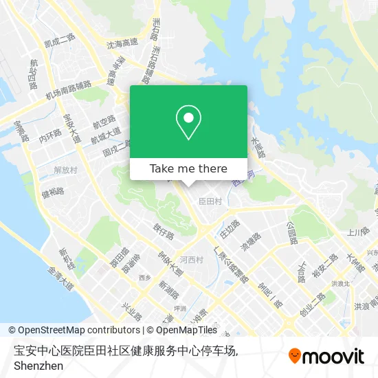 宝安中心医院臣田社区健康服务中心停车场 map