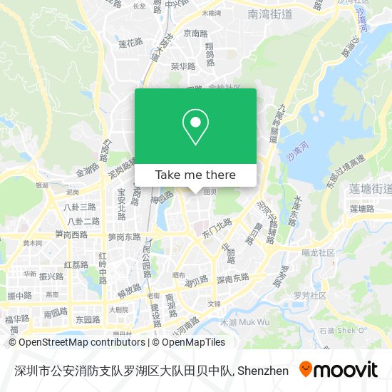 深圳市公安消防支队罗湖区大队田贝中队 map