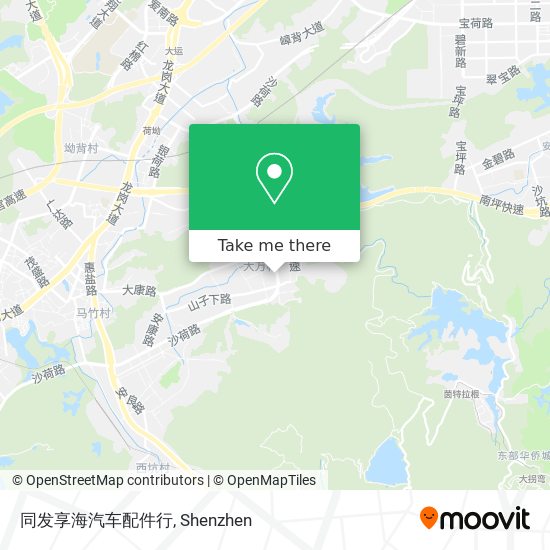 同发享海汽车配件行 map