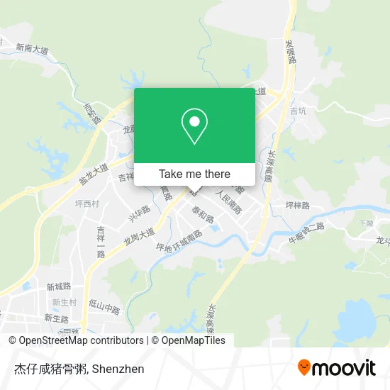 杰仔咸猪骨粥 map