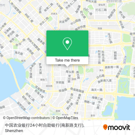 中国农业银行24小时自助银行(南新路支行) map