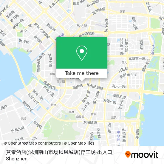莫泰酒店(深圳南山市场凤凰城店)停车场-出入口 map