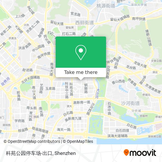 科苑公园停车场-出口 map