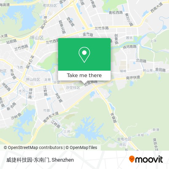 威捷科技园-东南门 map