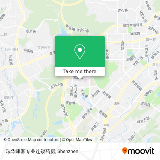 瑞华康源专业连锁药房 map