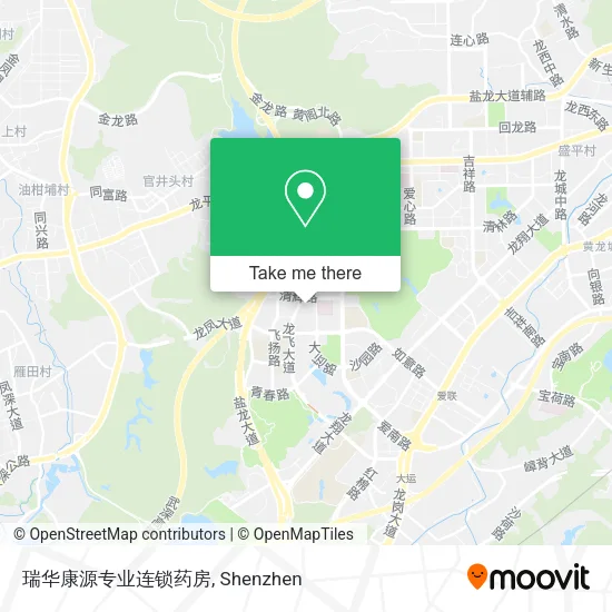 瑞华康源专业连锁药房 map