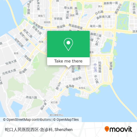 蛇口人民医院西区-急诊科 map