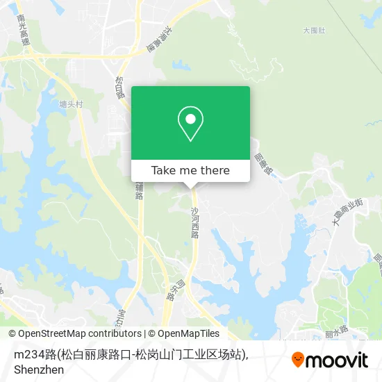 m234路(松白丽康路口-松岗山门工业区场站) map