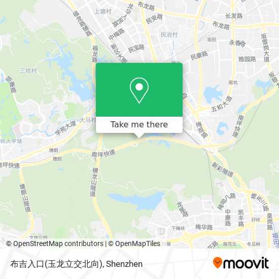 布吉入口(玉龙立交北向) map