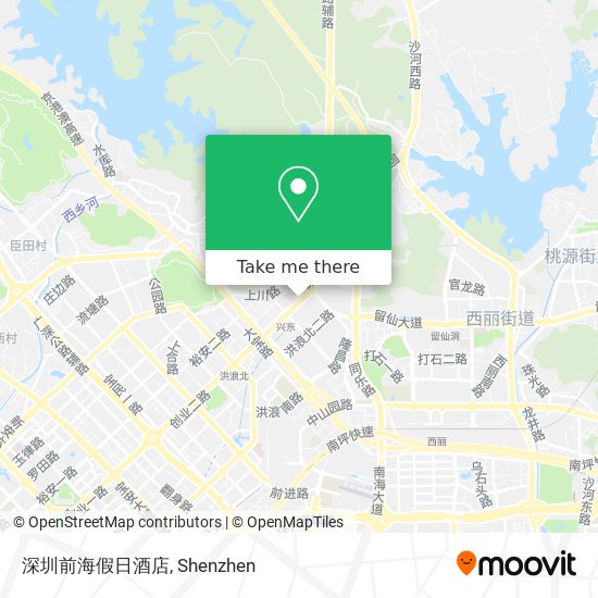 深圳前海假日酒店 map