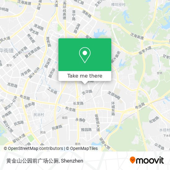 黄金山公园前广场公厕 map