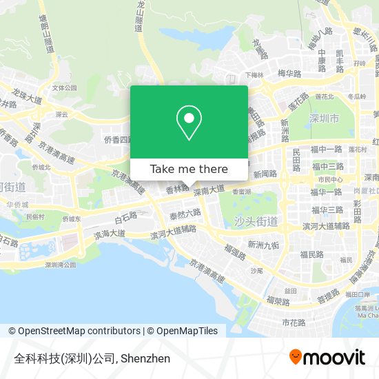 全科科技(深圳)公司 map