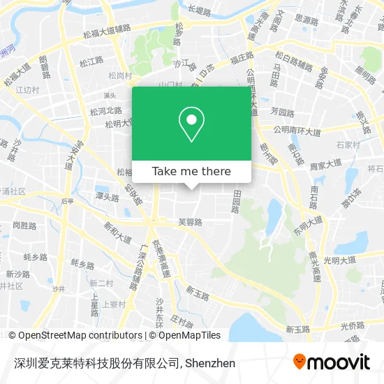 深圳爱克莱特科技股份有限公司 map