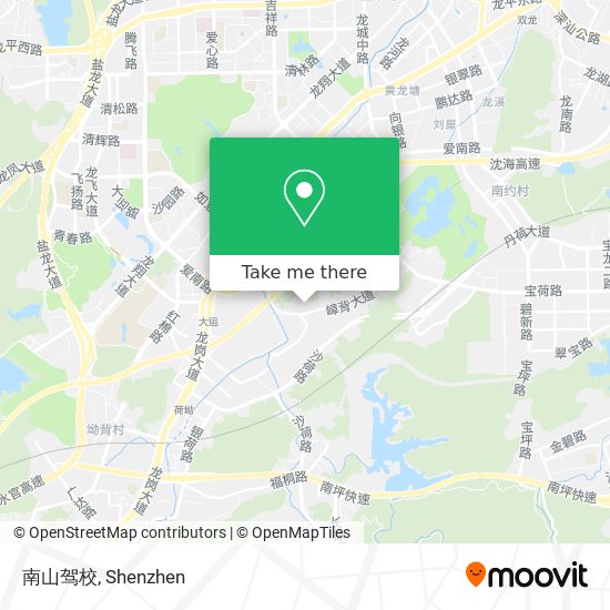 南山驾校 map