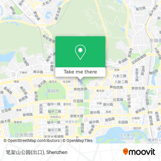 笔架山公园(出口) map
