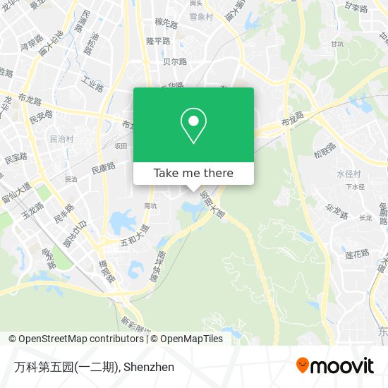 万科第五园(一二期) map
