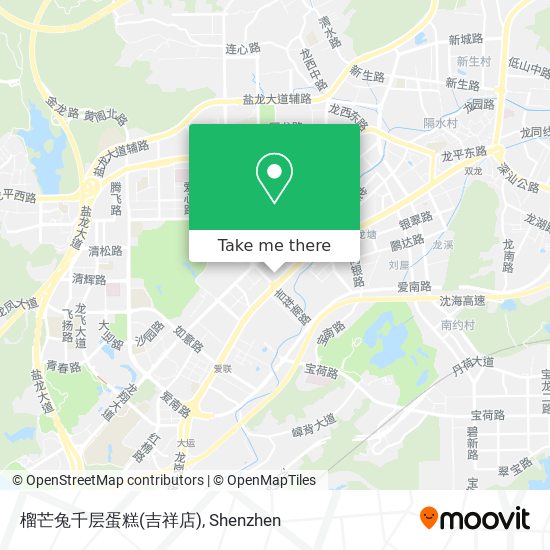 榴芒兔千层蛋糕(吉祥店) map