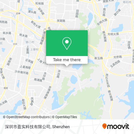 深圳市盈实科技有限公司 map
