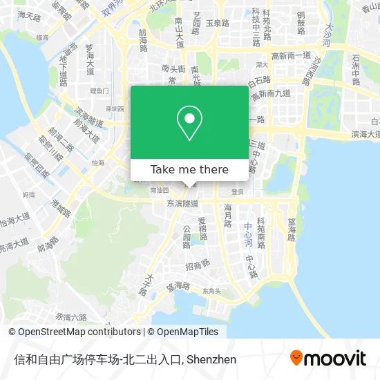 信和自由广场停车场-北二出入口 map