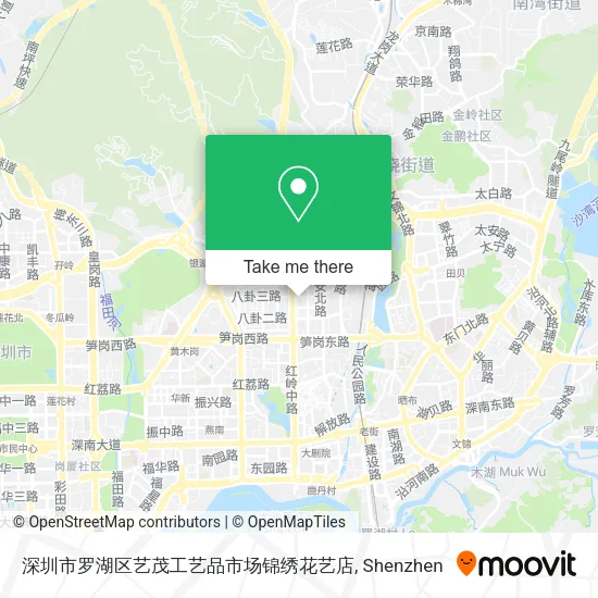 深圳市罗湖区艺茂工艺品市场锦绣花艺店 map