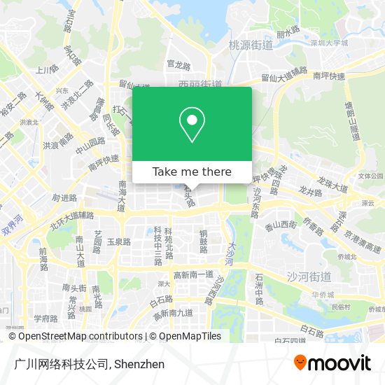 广川网络科技公司 map