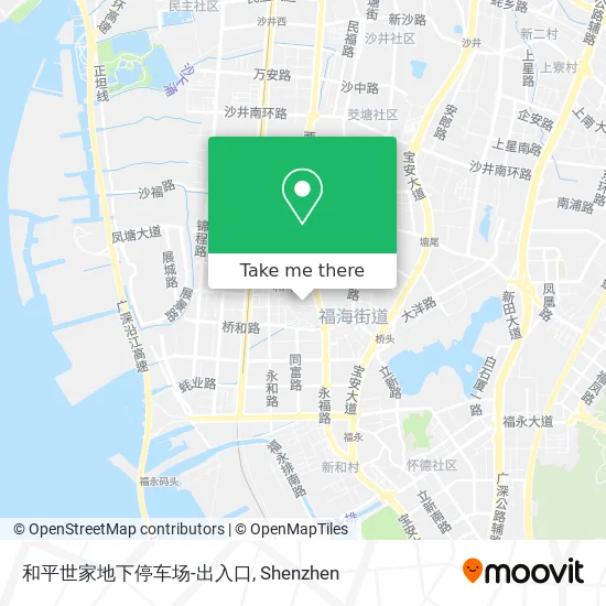 和平世家地下停车场-出入口 map