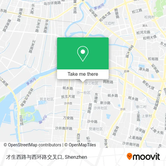 才生西路与西环路交叉口 map