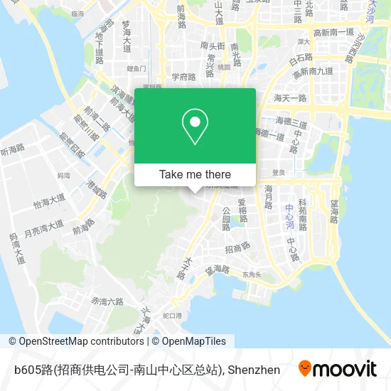b605路(招商供电公司-南山中心区总站) map