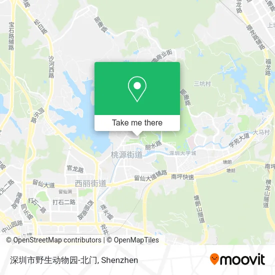深圳市野生动物园-北门 map