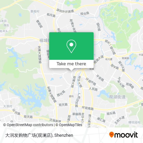 大润发购物广场(观澜店) map