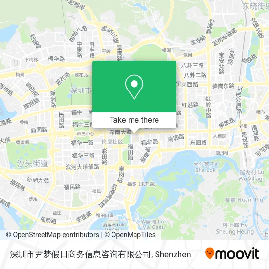 深圳市尹梦假日商务信息咨询有限公司 map