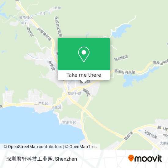 深圳君轩科技工业园 map