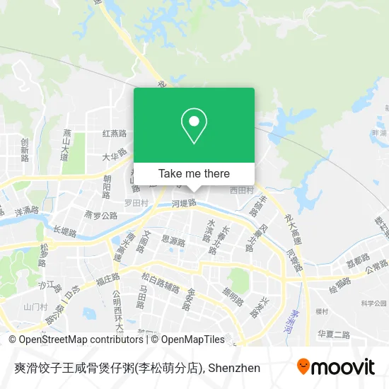 爽滑饺子王咸骨煲仔粥(李松萌分店) map