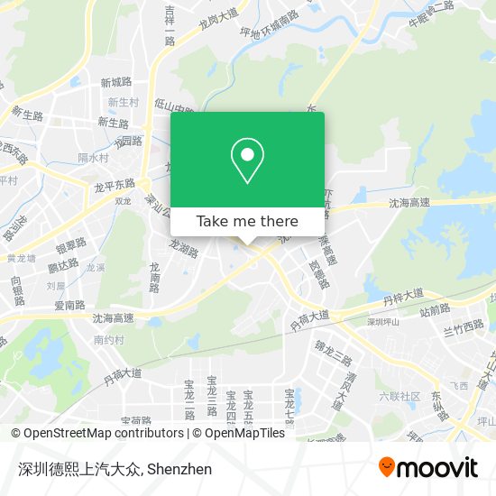 深圳德熙上汽大众 map