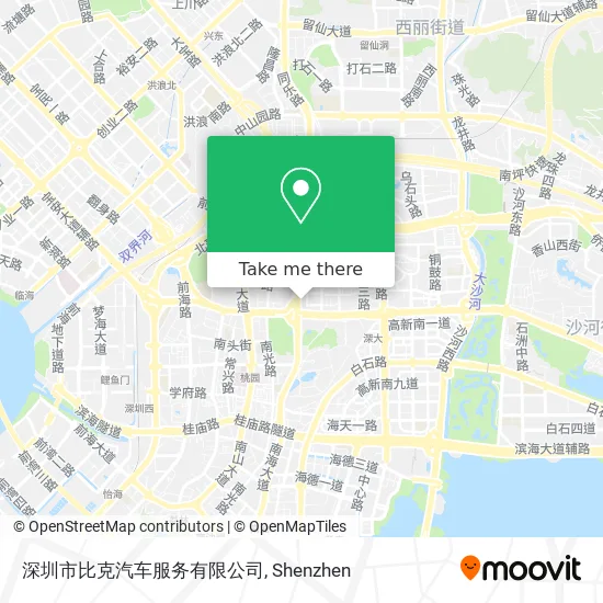 深圳市比克汽车服务有限公司 map