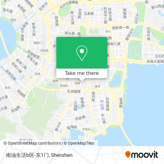 南油生活b区-东1门 map