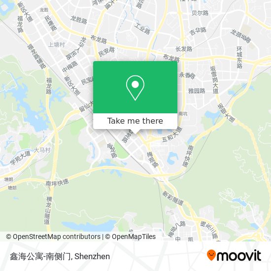 鑫海公寓-南侧门 map